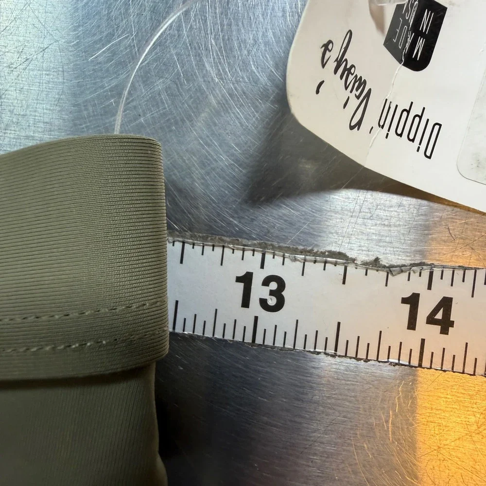 Dippin' Daisy's Bikini Bottoms Size Small Olive Green High‎ Waisted Cheeky New